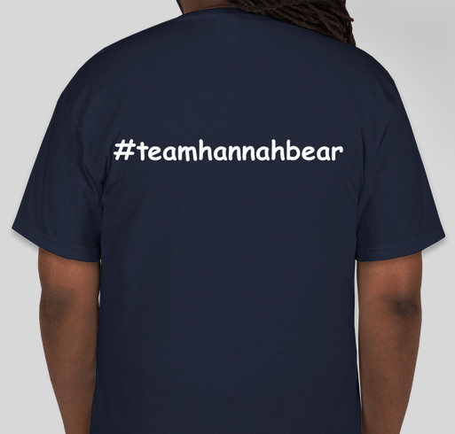 Spreading awareness For Hope For Hannah Fundraiser - unisex shirt design - back