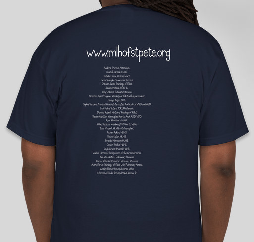 Superhero Heart Shirt Fundraiser - unisex shirt design - back