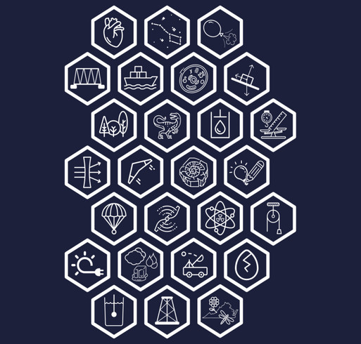 Virginia Science Olympiad Commemorative 2024 Div. A Shirts shirt design - zoomed