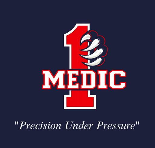 RPS PBA Fundraiser - Medic 1 Apparel shirt design - zoomed
