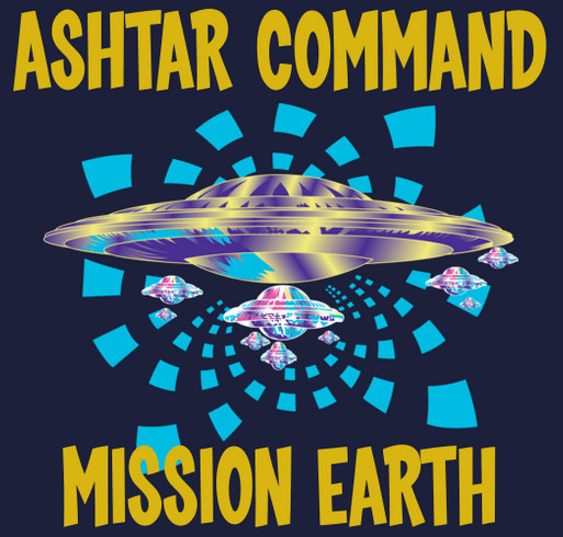 Ashtar Spiritual Spaceship Skywatch Nightvision Equipment Fundraiser shirt design - zoomed