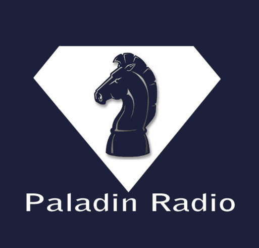 Paladin Radio shirt design - zoomed