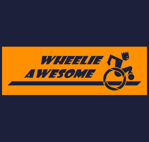 Wheelie Awesome fundraiser for SBANT shirt design - zoomed