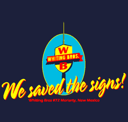We saved the signs! shirt design - zoomed