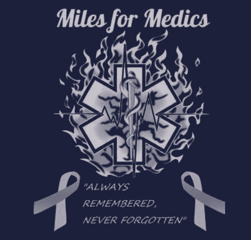 Miles for Medics Zach Barber Scholarship Fund shirt design - zoomed