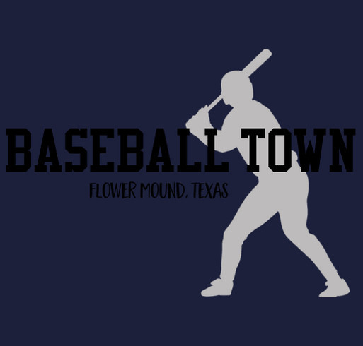 Baseball Town shirt design - zoomed