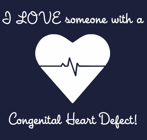 I love someone with a CHD! shirt design - zoomed