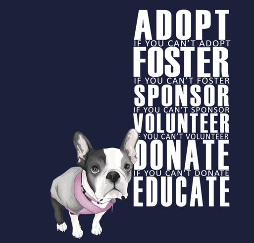 Boston Terrier Rescue Summer T-shirt shirt design - zoomed