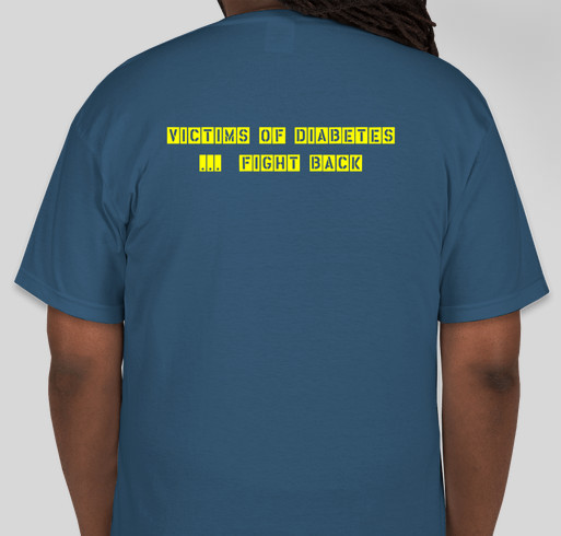 29 million... Fight Back Diabetes Fundraiser - unisex shirt design - back