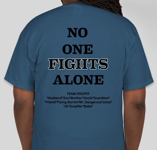 FIGHT with KROPFF Fundraiser - unisex shirt design - back