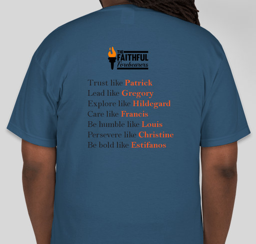 The Faithful Forebearers T-shirt Fundraiser - unisex shirt design - back