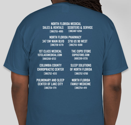 North Florida Medical Sales 5th Annual Christmas Fundraiser Fundraiser - unisex shirt design - back