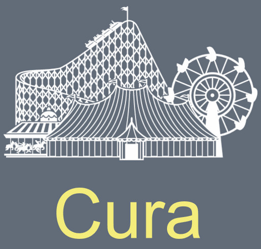Relay for life of Cumbergrove Team Cura shirt design - zoomed