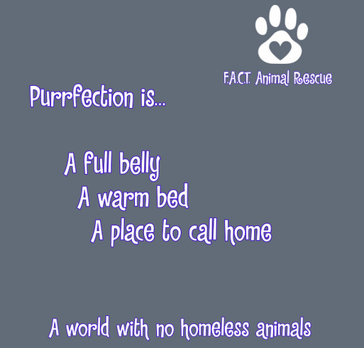 Help us create a purrfect world for pets! shirt design - zoomed