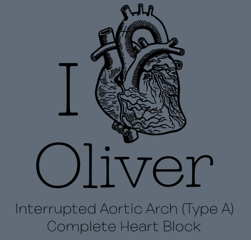 Our Heart Hero, Oliver! shirt design - zoomed