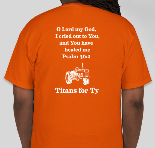 I am praying for TyBo Fundraiser - unisex shirt design - back