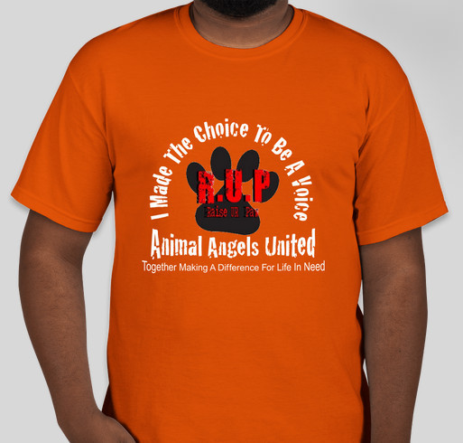 MAKE A STAND FOR LIFE - ANIMAL ANGELS UNITED Fundraiser - unisex shirt design - front