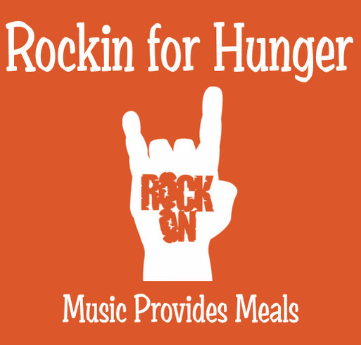 Rockin for Hunger "It's Now or Never" shirt design - zoomed