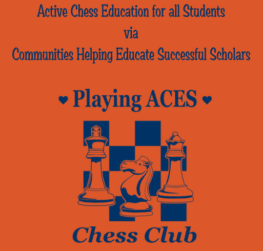Playing ACES CHESS (K-12 Chess Education Programs) shirt design - zoomed