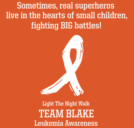 Team Blake, Light the Night Walk shirt design - zoomed
