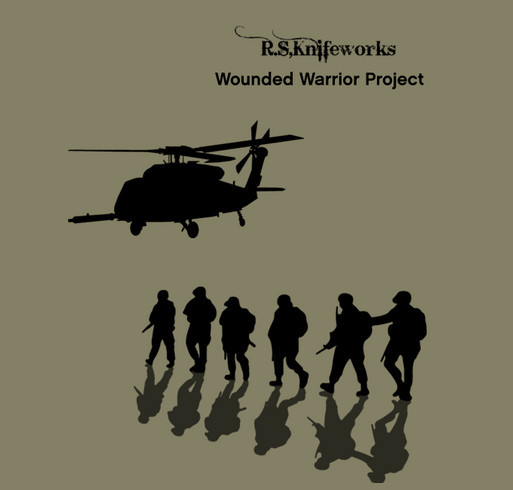 Wounded Warrior T-shirt Fundraiser shirt design - zoomed