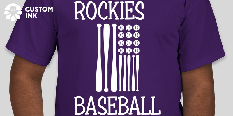 Rockies Little League baseball Team Custom Ink Fundraising