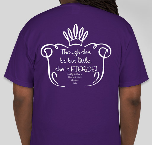 Micro Molly Fundraiser - unisex shirt design - back