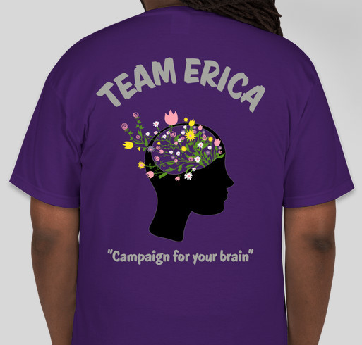 Team Erica for The Granted Wish Foundation Fundraiser - unisex shirt design - back
