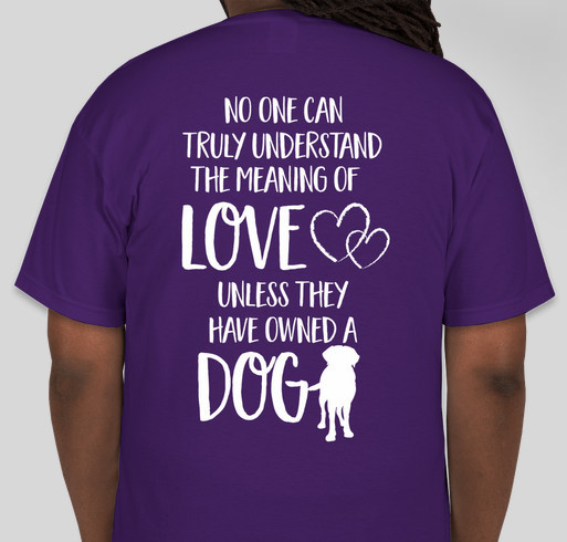 A Dogs Love <3 Fundraiser - unisex shirt design - back