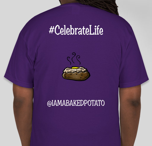 #CelebrateLife #CalebLogan #Bratayley Fundraiser - unisex shirt design - back