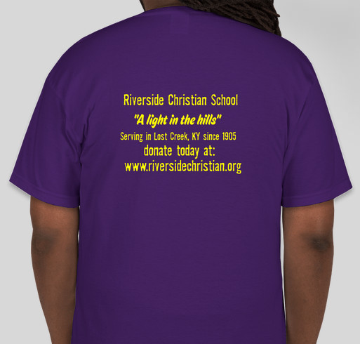 Raise Riverside's Roof! Fundraiser - unisex shirt design - back