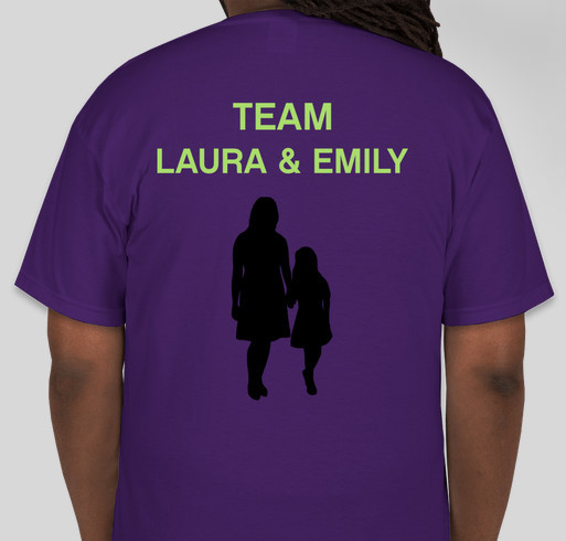 Team Laura & Emily Fundraiser - unisex shirt design - back