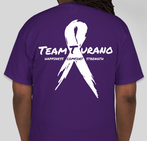 Team Turano Fundraiser - unisex shirt design - back