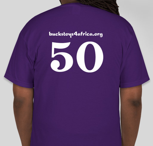 Buck's Toys for Africa Fundraiser - unisex shirt design - back