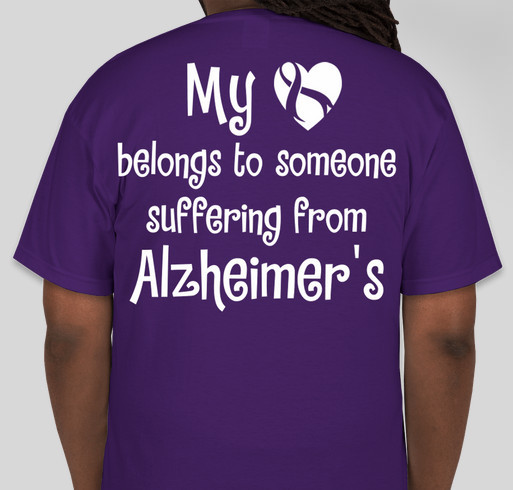 Alzheimer's Awareness Fundraiser - unisex shirt design - back