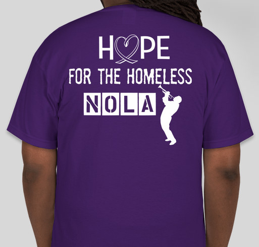 Hope for the Homeless NOLA Fundraiser - unisex shirt design - back