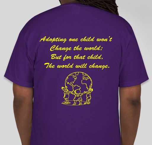 Sigma Alpha Epsilon Adoption Awareness Fundraiser - unisex shirt design - back