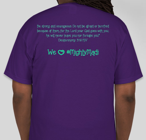 #MightyMadi Support Team Fundraiser - unisex shirt design - back