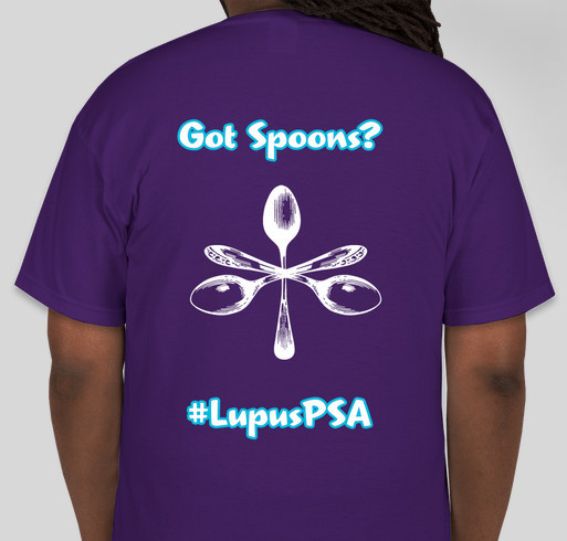 Purple Spoon Adventure Fundraiser - unisex shirt design - back