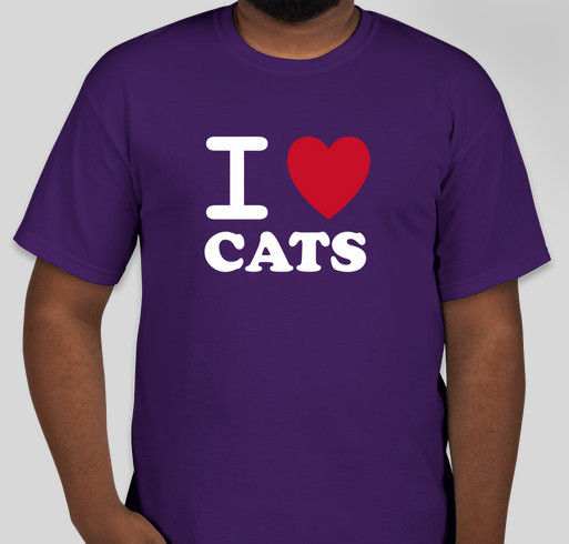 I love Cats! Fundraiser - unisex shirt design - front
