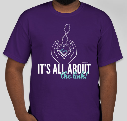 #O2RALL - Be a Link in the Chain Fundraiser - unisex shirt design - front