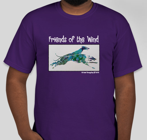 Josie TherapyDog: “Friends of the Wind” Unisex Shirt Campaign Fundraiser - unisex shirt design - front