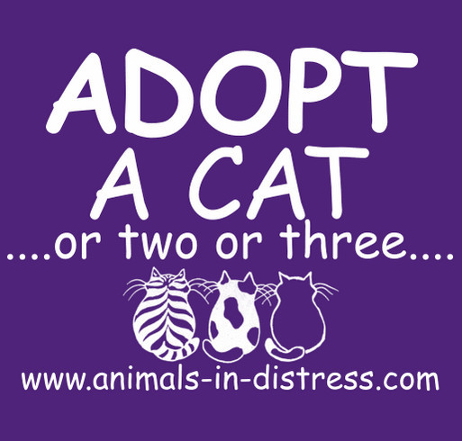 Animals In Distress Cats shirt design - zoomed