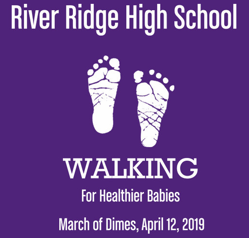 River Ridge March of Dimes Team shirt design - zoomed