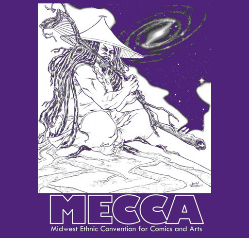 MECCAcon 2015 tshirt #2 shirt design - zoomed