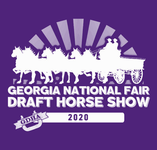 2020 Georgia National Draft Horse Show T-Shirt shirt design - zoomed