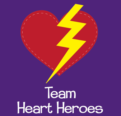 Team Heart Heroes shirt design - zoomed