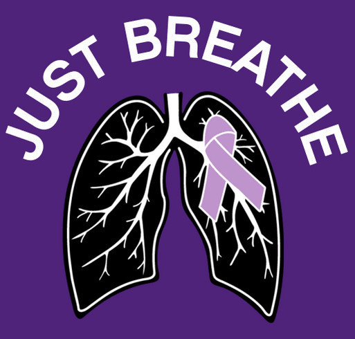 JUST BREATHE FOR BRANDON ADAMS DOUBLE LUNG TRANSPLANT shirt design - zoomed