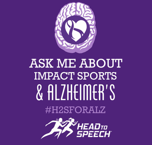 Head to Speech Goes Purple for Alzheimer’s Awareness shirt design - zoomed