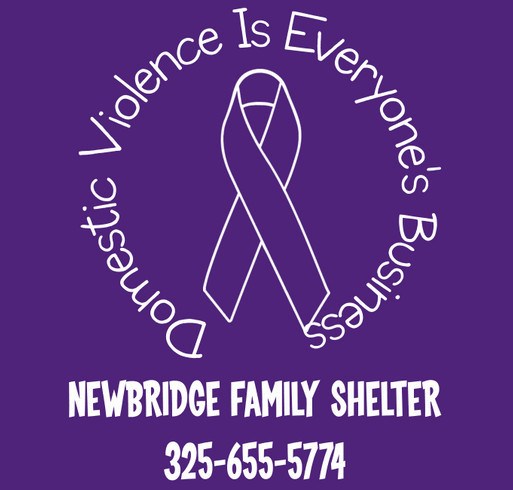 NewBridge Family Shelter Fundrasier- Bringing Awareness to Domestic Violence shirt design - zoomed